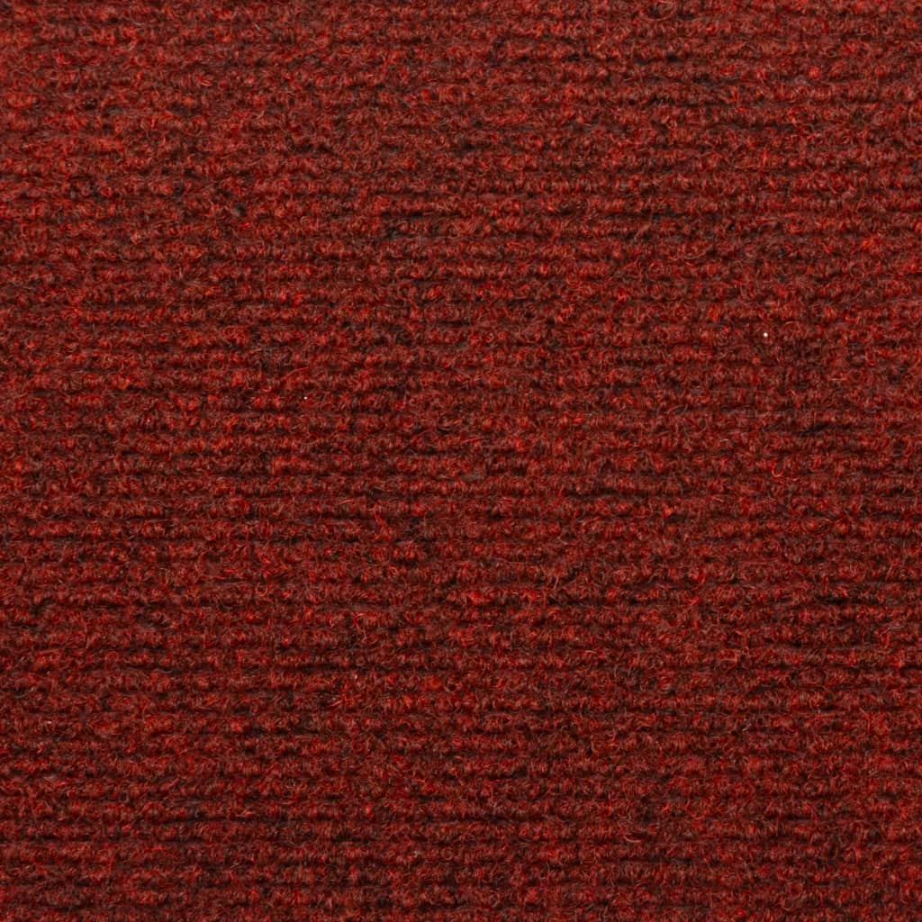 Trappematter selvklebende 15 stk 65x21x4 cm bordeauxrød rektangulær kant