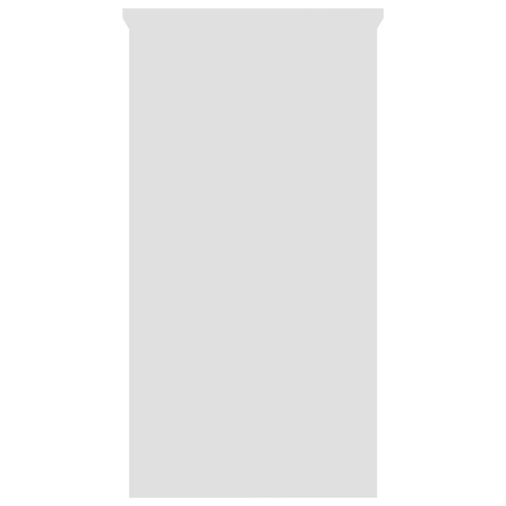 Skrivebord hvit 80x40x75 cm konstruert tre