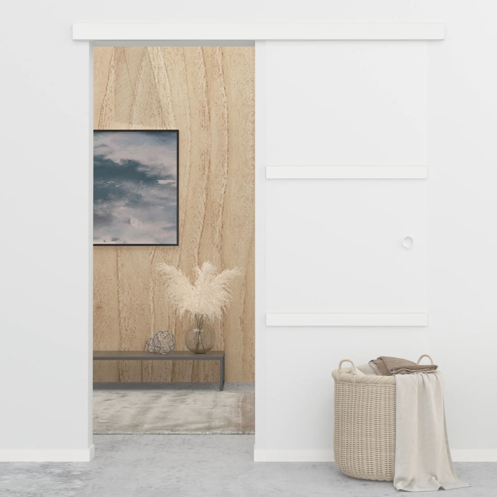 Skyvedør med myke dørstopper ESG-glass og aluminium 76x205 cm