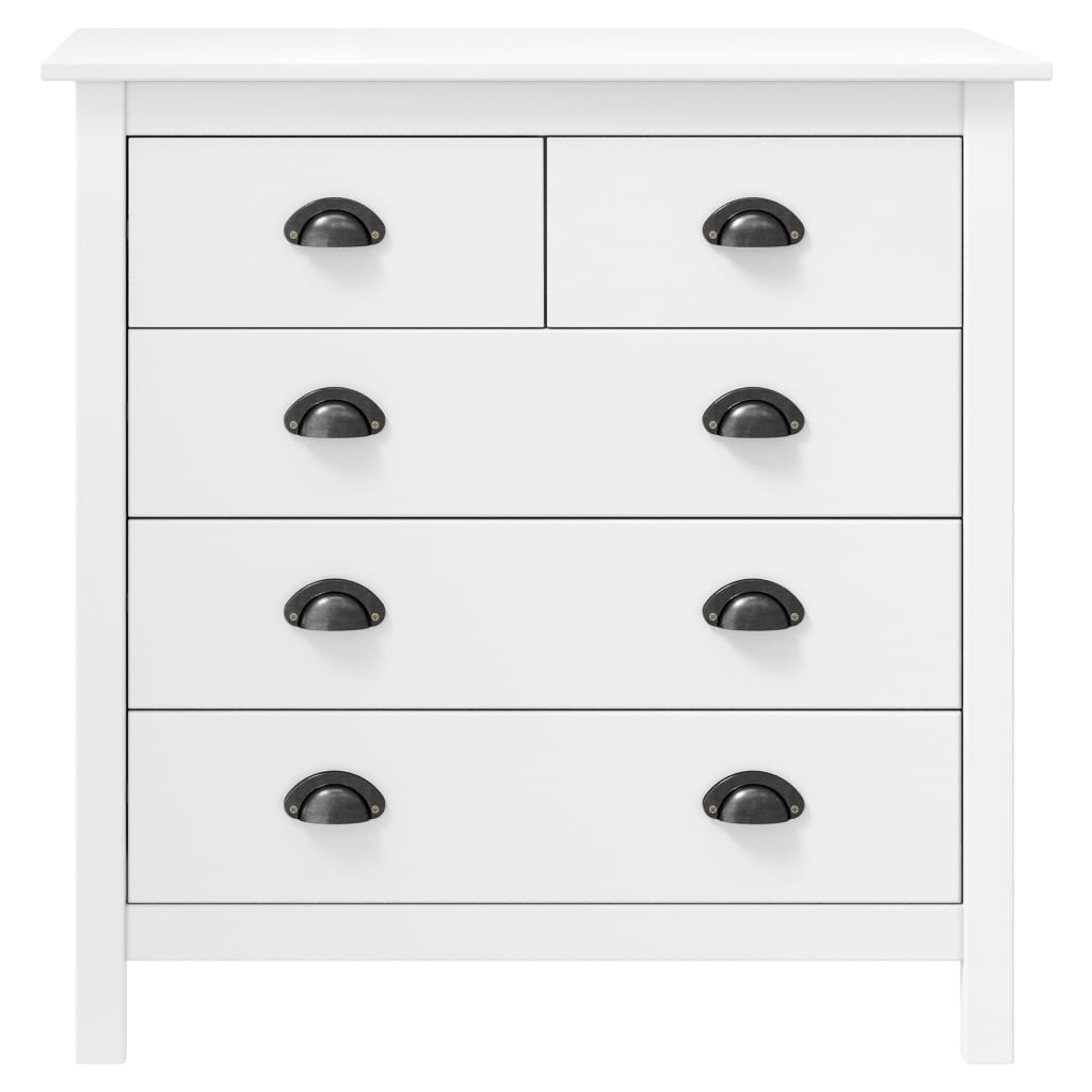 Skjenk Hill hvit 79x40x80 cm heltre furu
