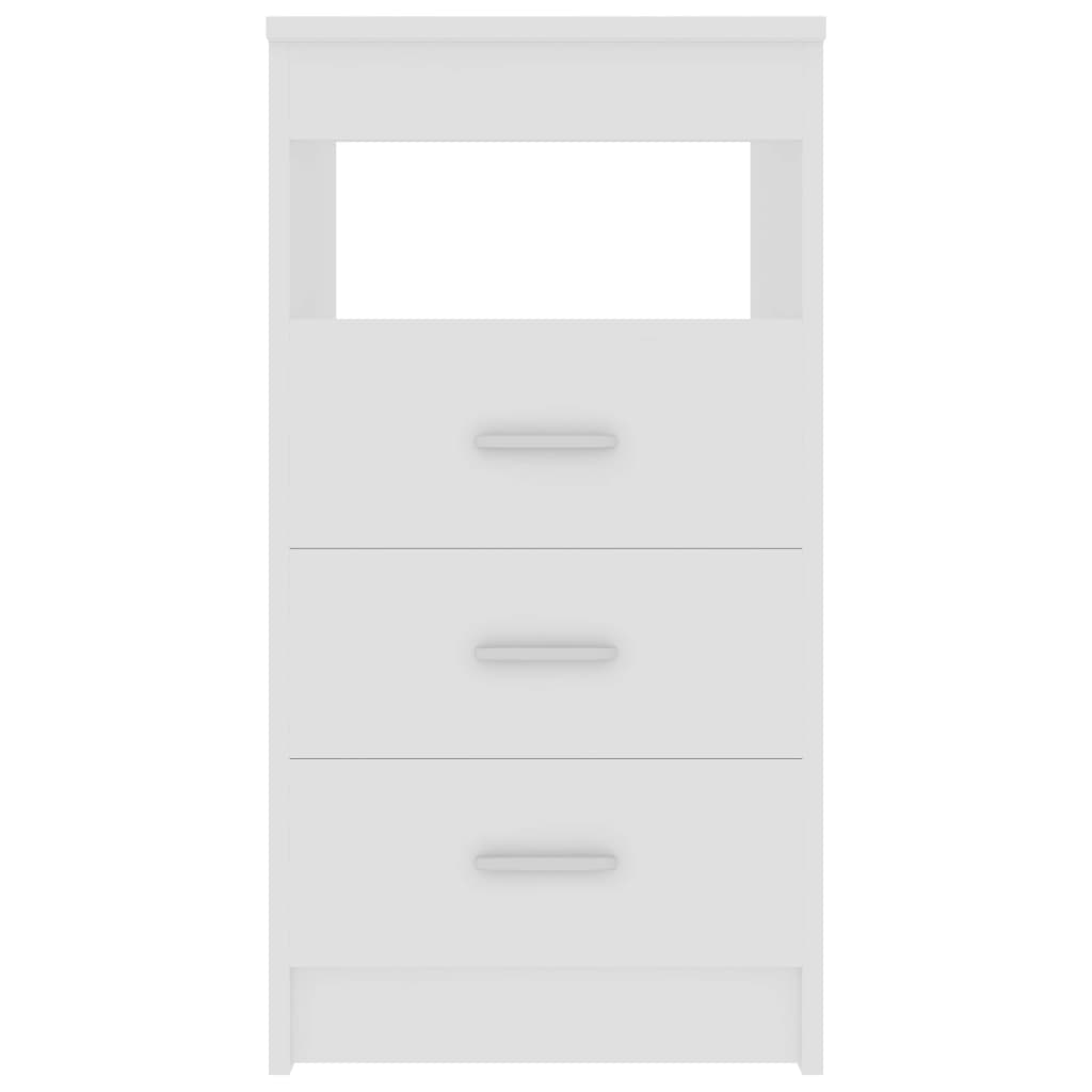 Kommode hvit 40x50x76 cm konstruert tre