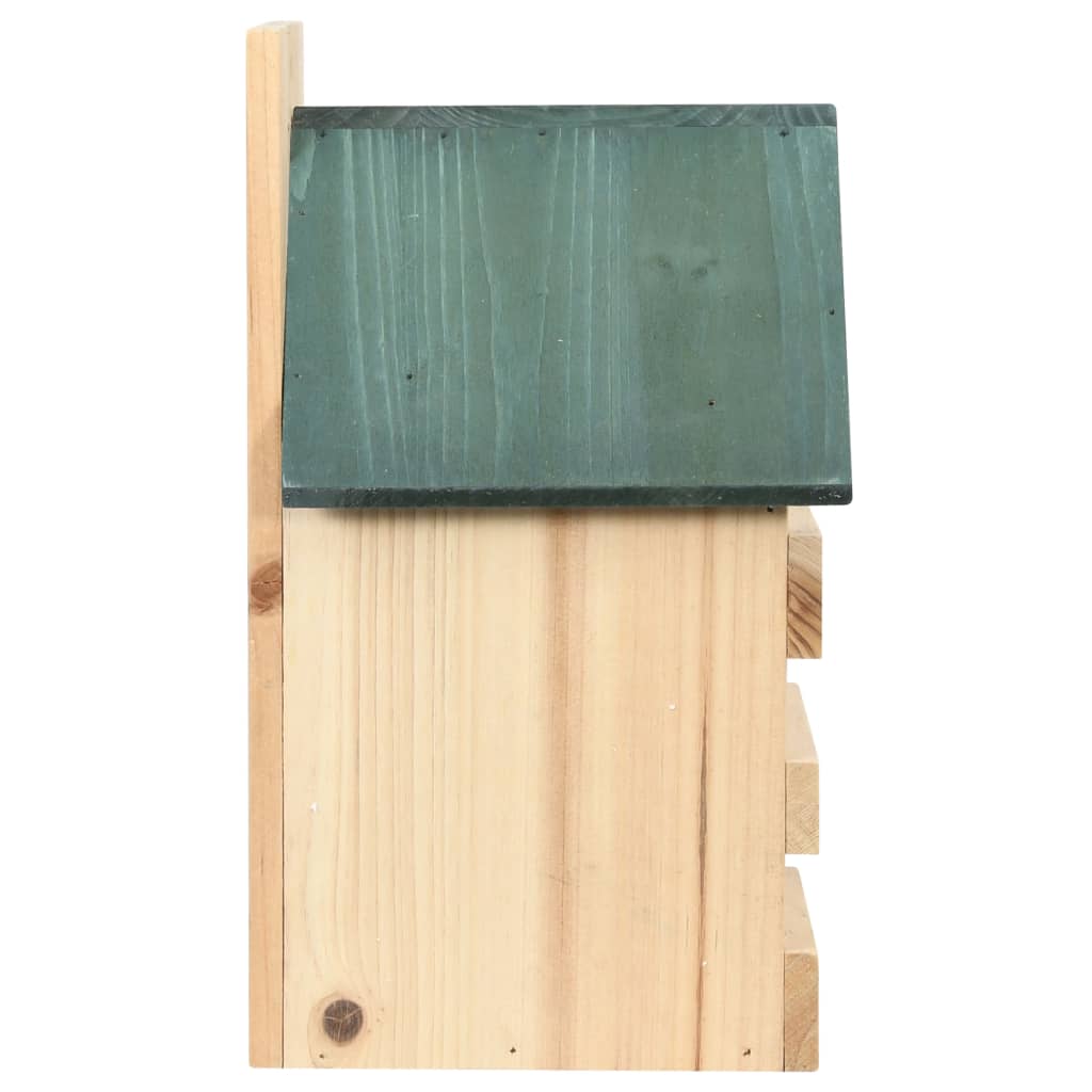 Fuglehus 4 stk 23x19x33 cm gran