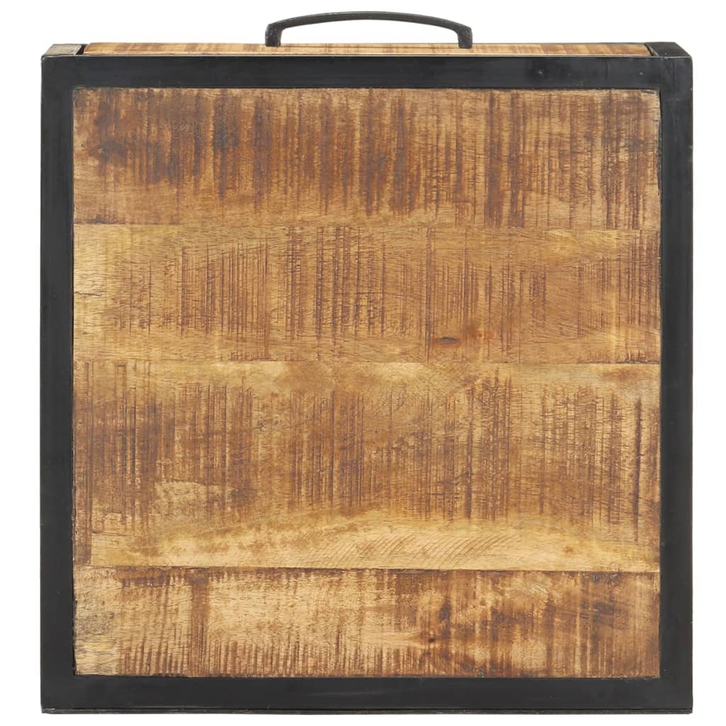 Nattbord 40x40x35 cm grovt mangotre