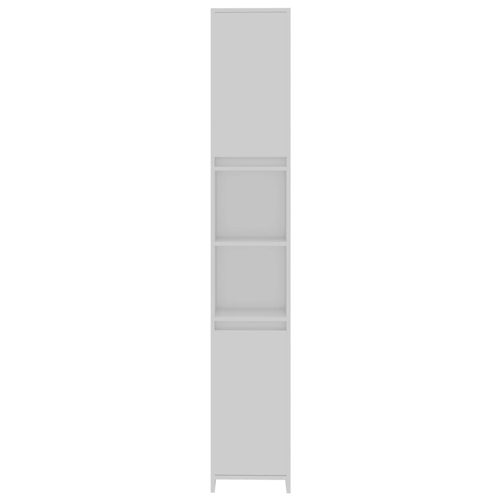 Baderomsskap hvit 30x30x183,5 cm konstruert tre