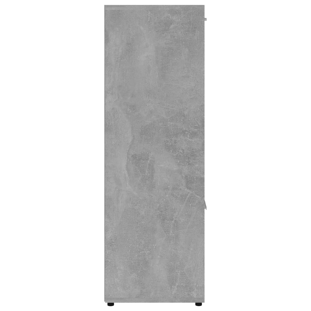 Bokhylle betonggrå 90x30x90 cm konstruert tre
