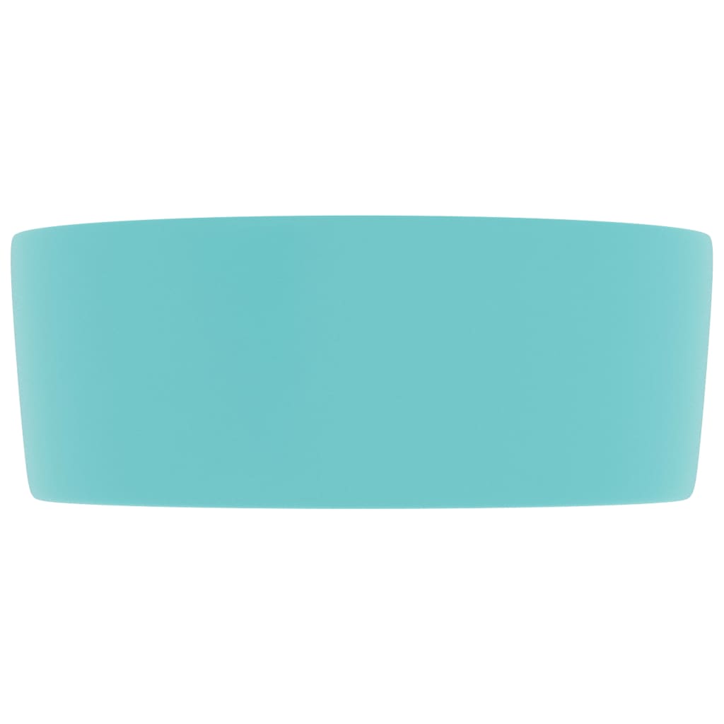 Luksuriøs servant rund matt lysegrønn 40x15 cm keramisk