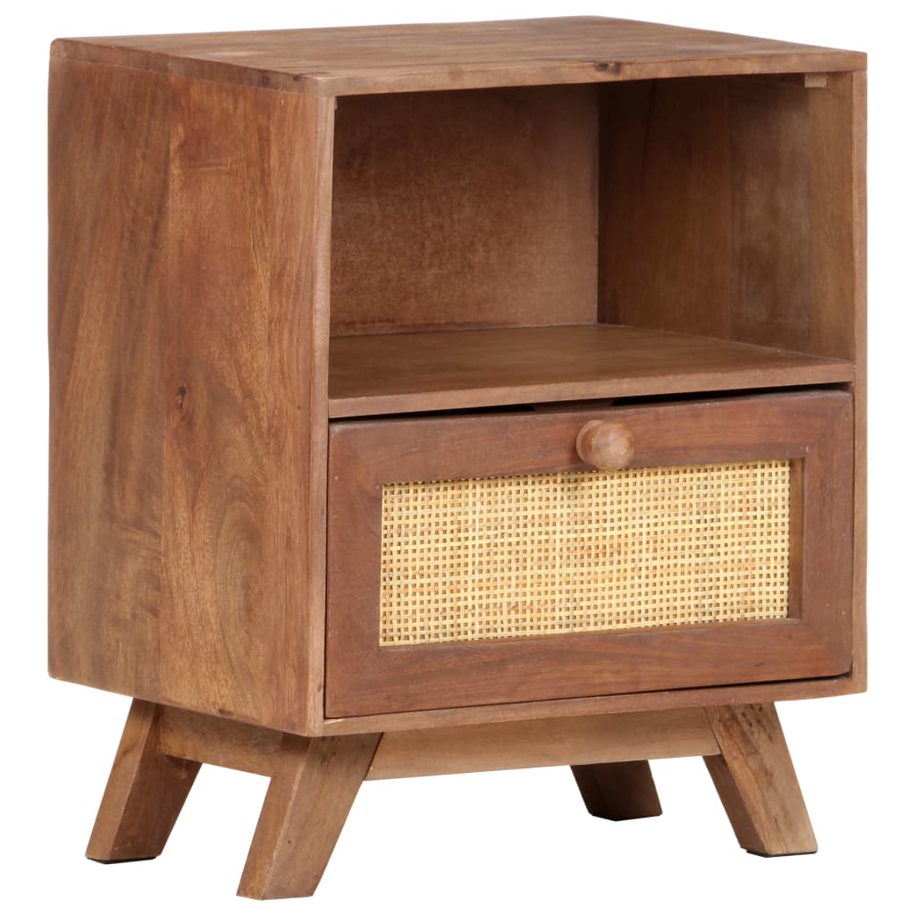 Nattbord 40x30x50 cm heltre mango