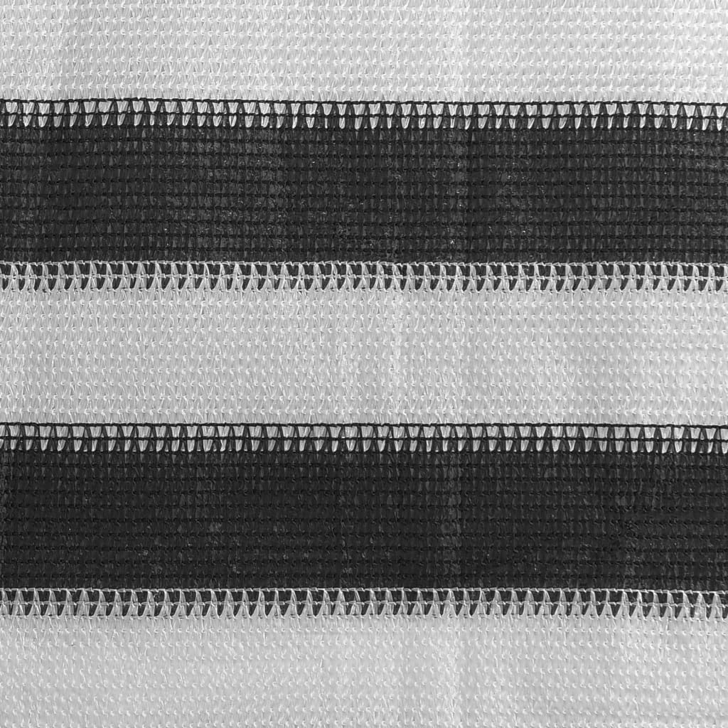Balkongskjerm HDPE 120x400 cm antrasitt og hvit