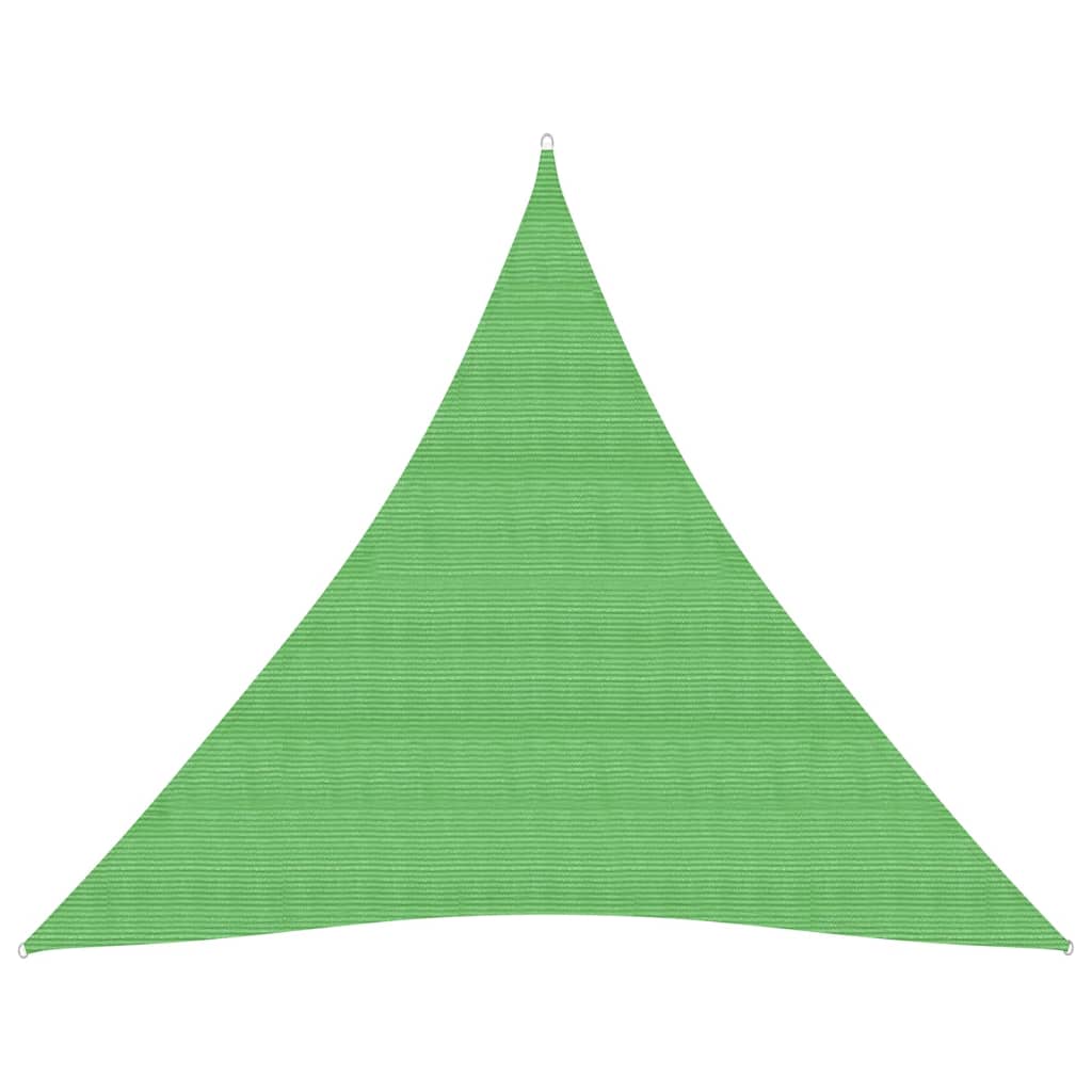 Solseil 160 g/m² lysegrønn 4,5x4,5x4,5 m HDPE