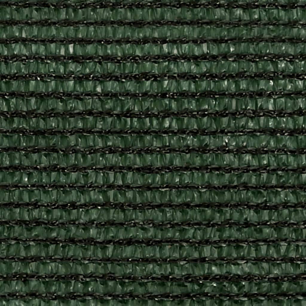 Solseil 160 g/m² mørkegrønn 4x4x4 m HDPE