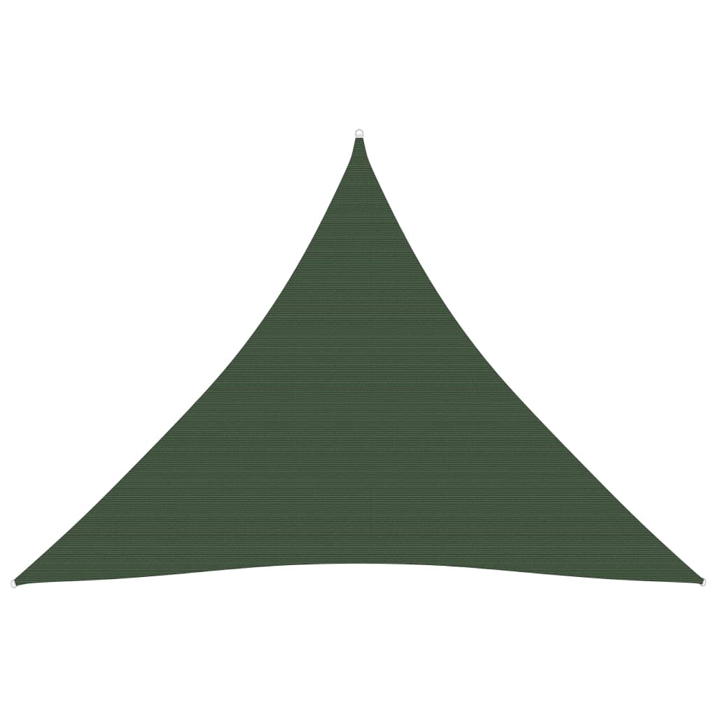 Solseil 160 g/m² mørkegrønn 4,5x4,5x4,5 m HDPE