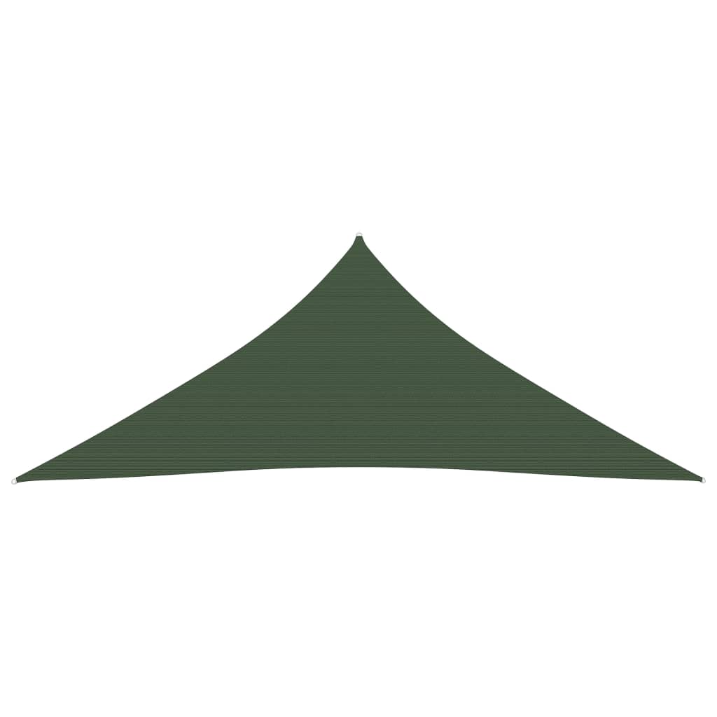 Solseil 160 g/m² mørkegrønn 5x6x6 m HDPE