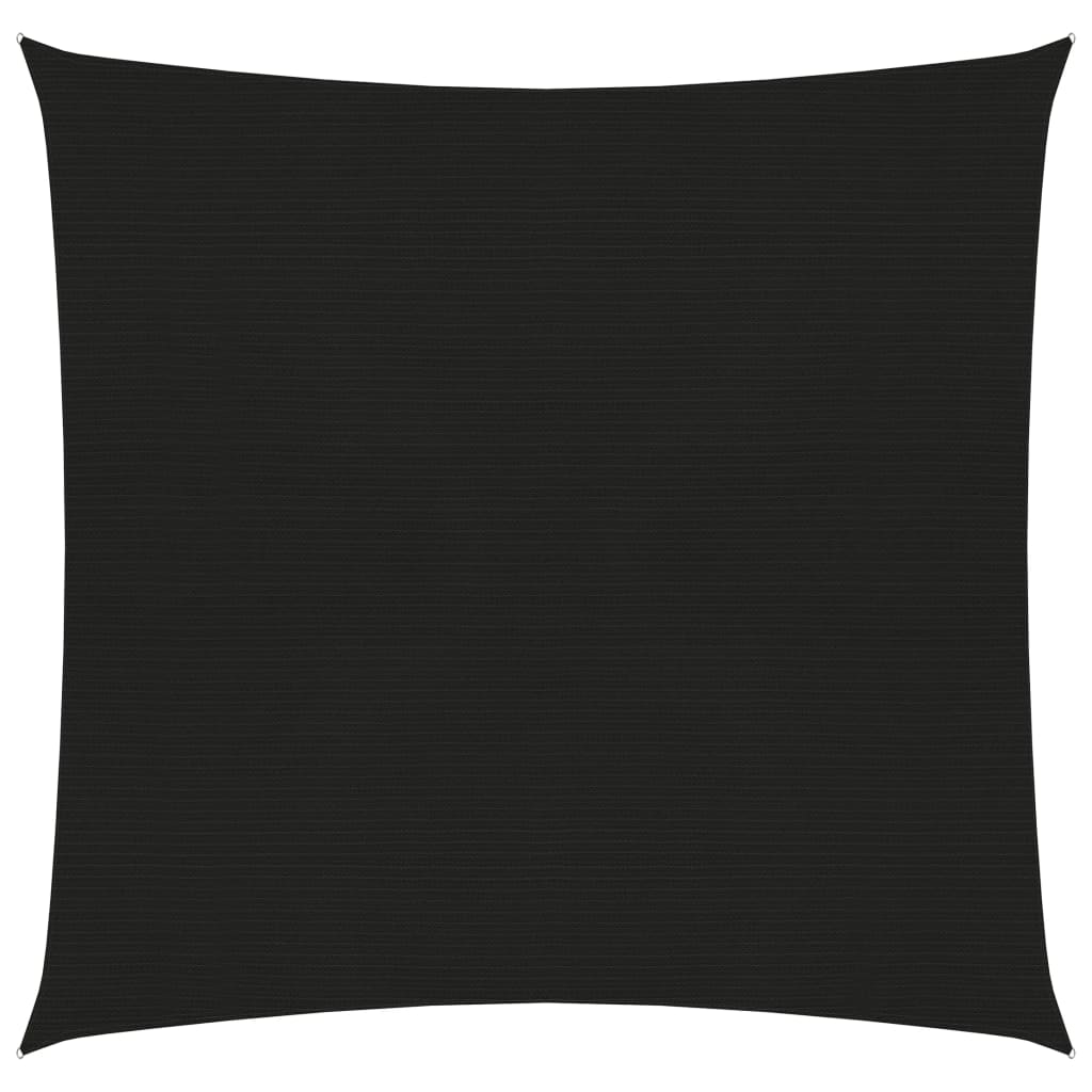 Solseil 160 g/m² svart 2x2 m HDPE