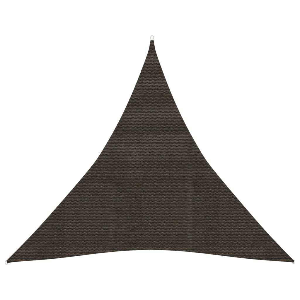 Solseil 160 g/m² brun 4,5x4,5x4,5 m HDPE