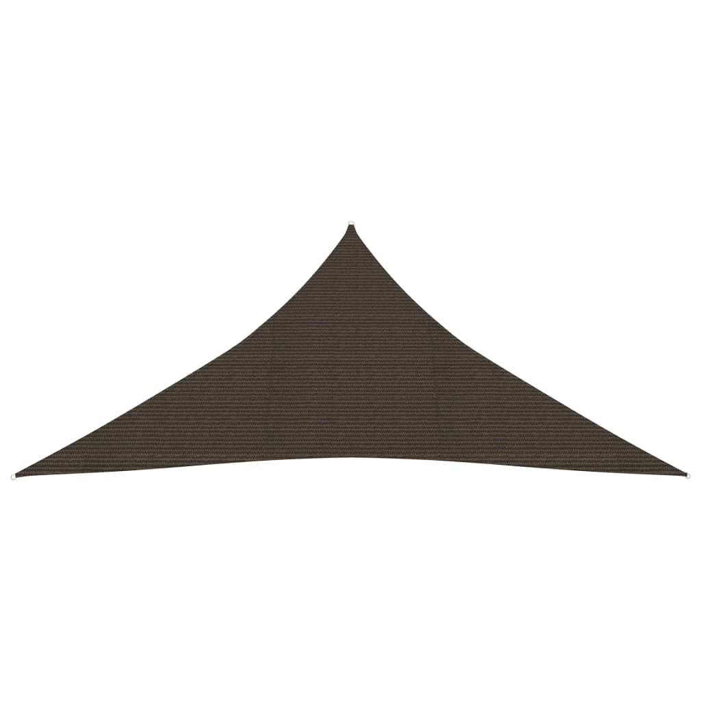 Solseil 160 g/m² brun 4,5x4,5x4,5 m HDPE