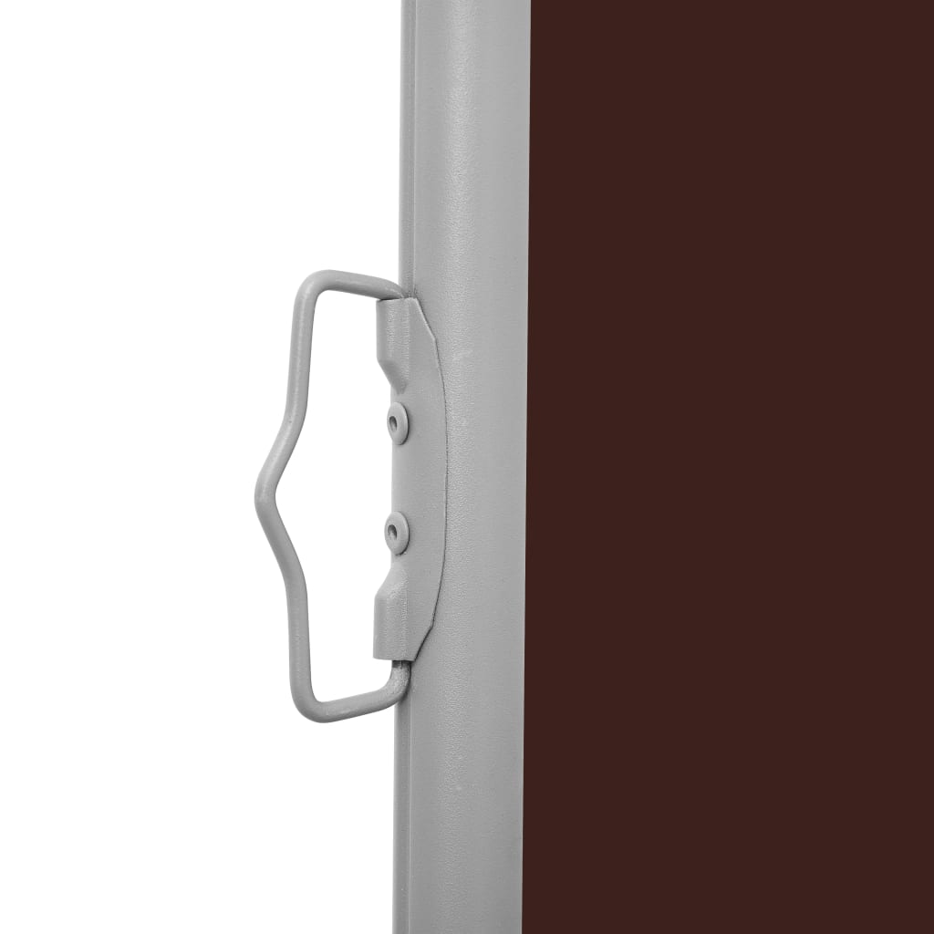 Uttrekkbar sidemarkise 140x600 cm brun