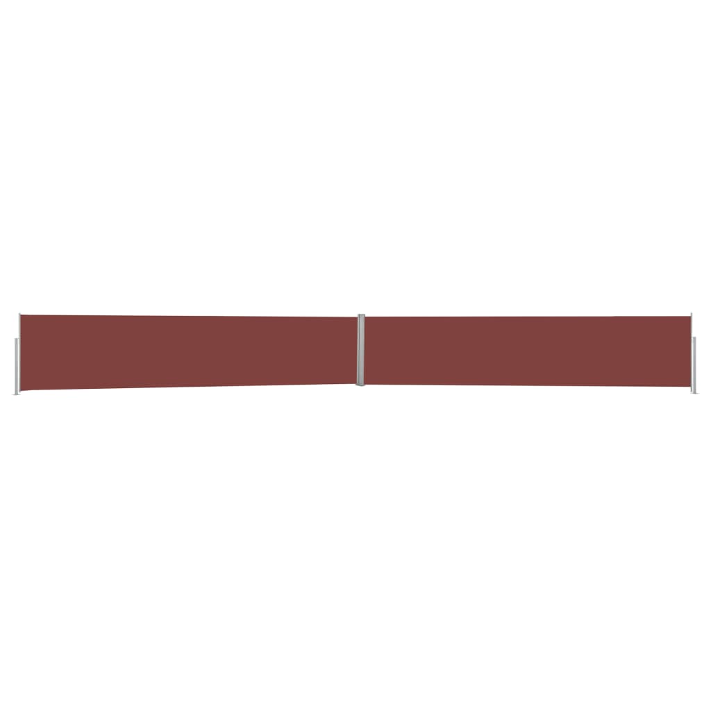 Uttrekkbar sidemarkise 170x1200 cm brun
