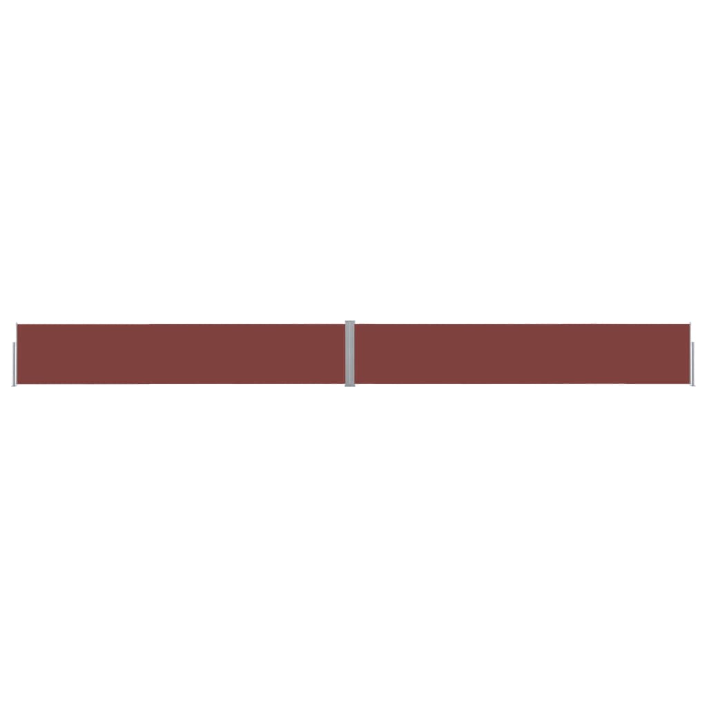 Uttrekkbar sidemarkise 170x1200 cm brun