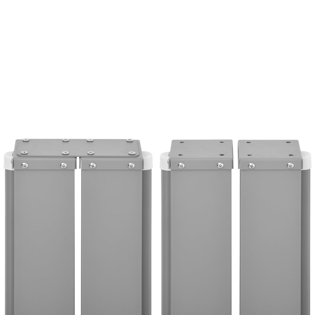 Uttrekkbar sidemarkise 170x1200 cm rød