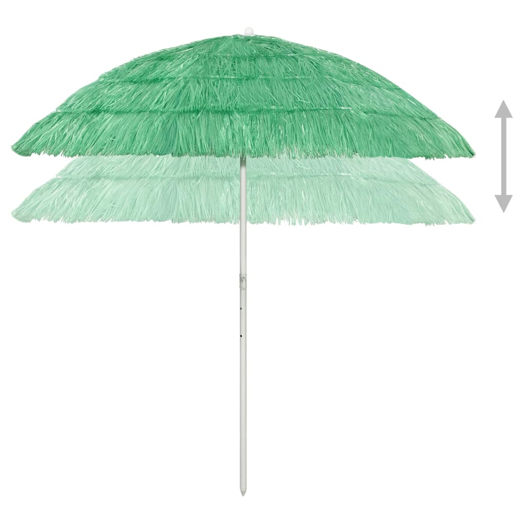 Strandparasoll Hawaii grønn 240 cm
