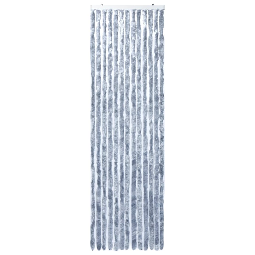 Insektgardin sølv 90x200 cm chenille