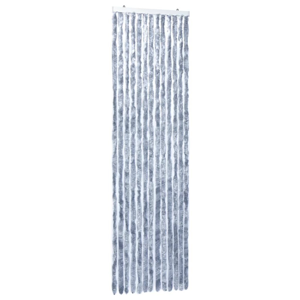 Insektgardin sølv 90x200 cm chenille