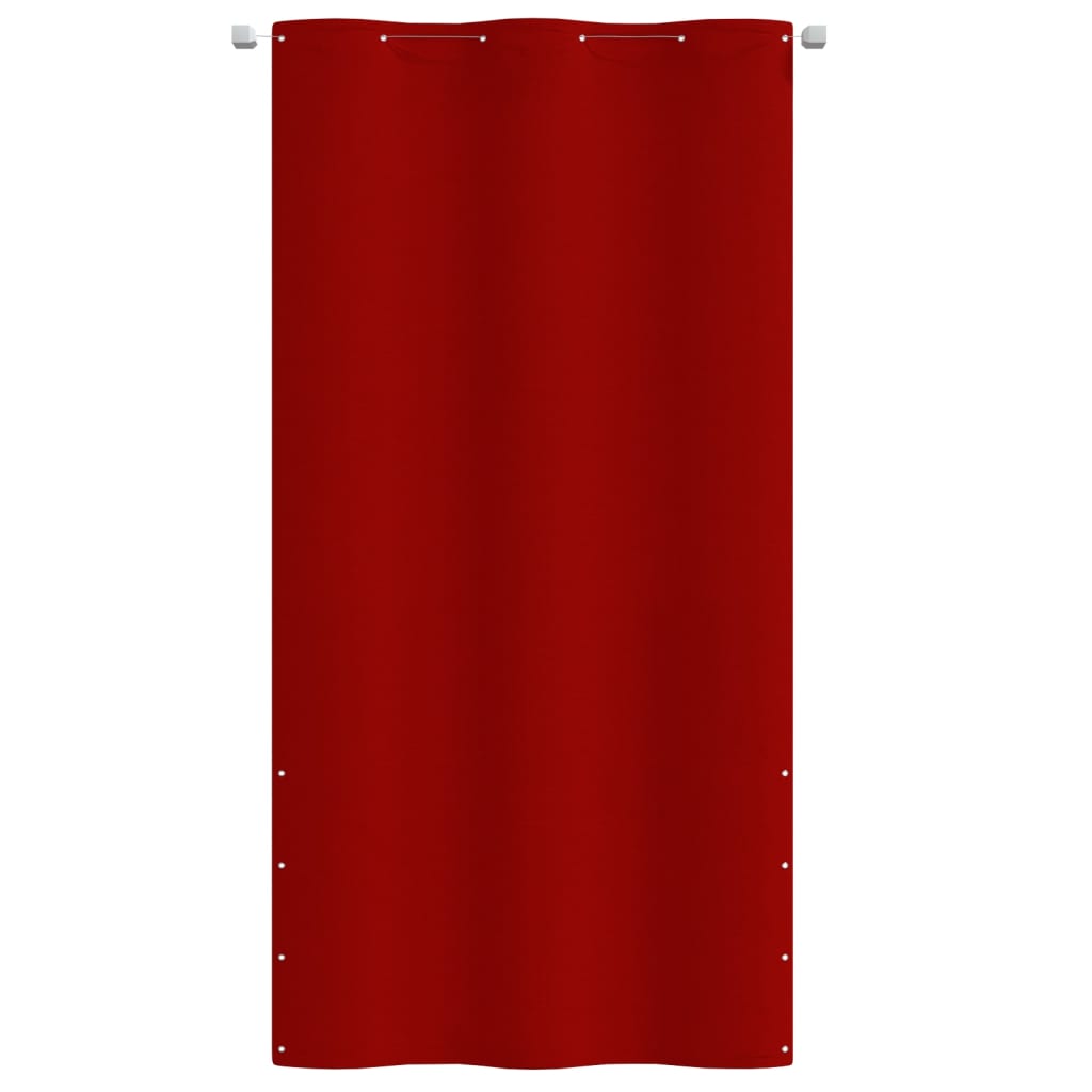 Balkongskjerm rød 120x240 cm oxfordstoff