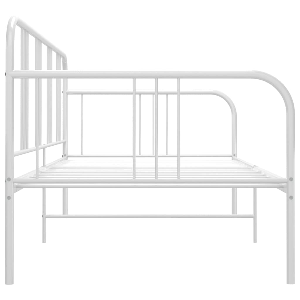 Ramme til sovesofa hvit metall 90x200 cm