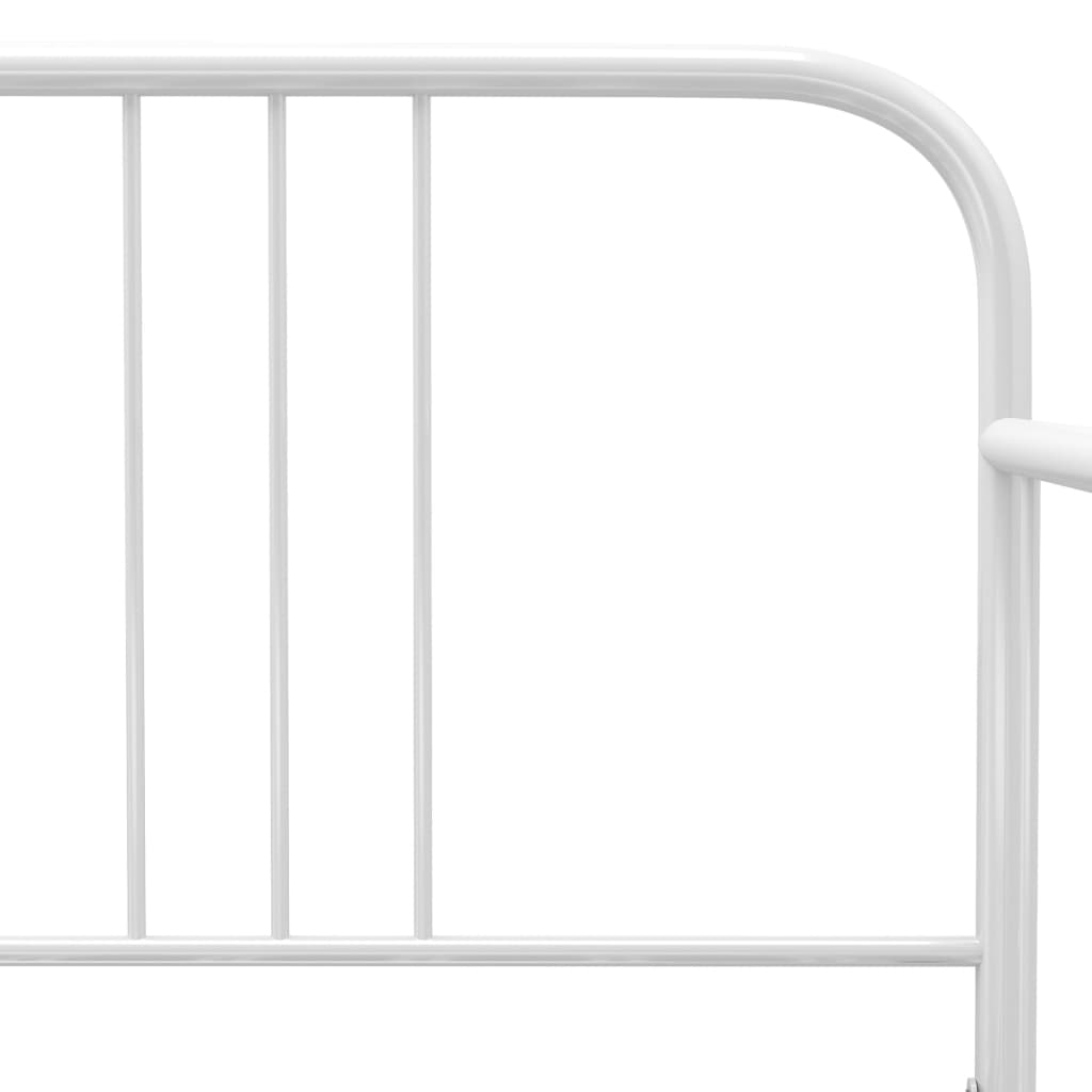 Ramme til sovesofa hvit metall 90x200 cm