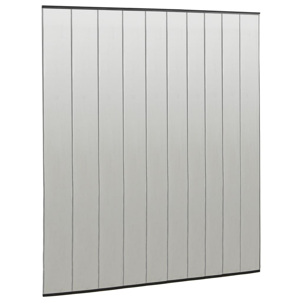 Insektskjerm for dør med 10-delers nettgardin svart 240x240 cm