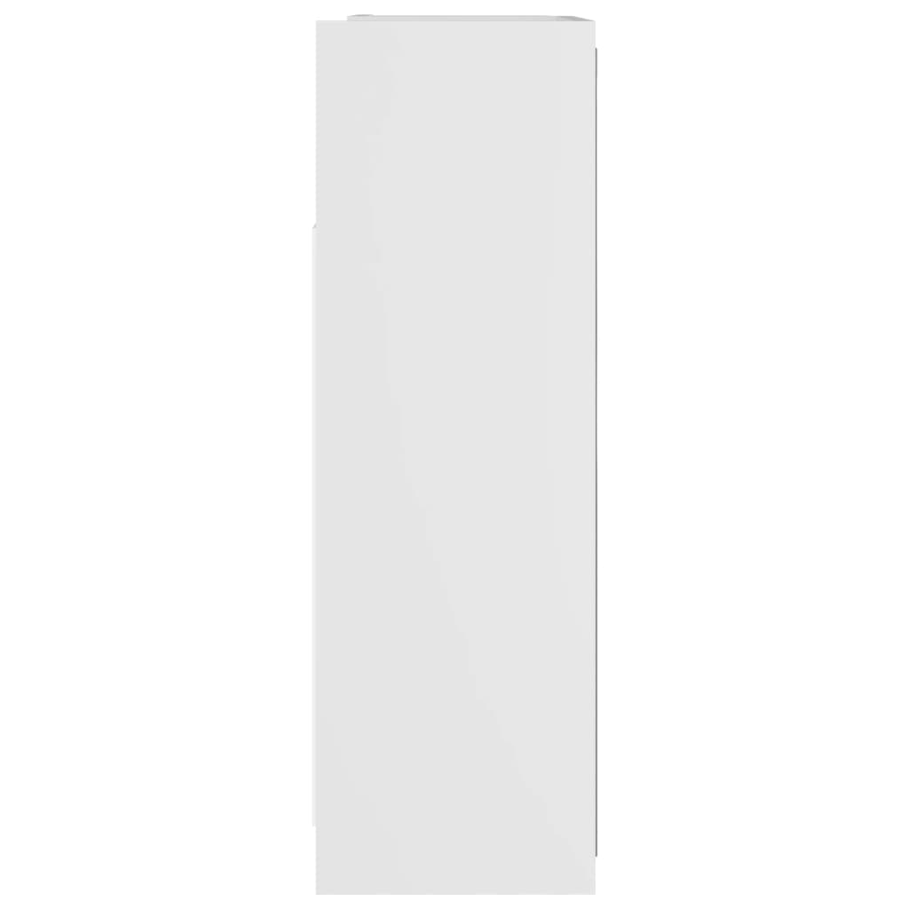 Speilskap til baderom hvit 62,5x20,5x64 cm konstruert tre