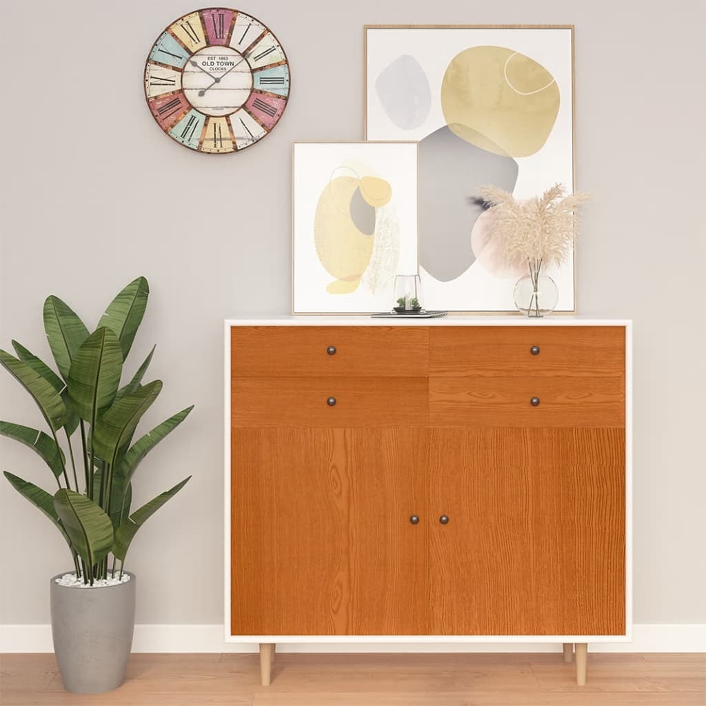 Selvklebende møbelfolier 2 stk 500x90 cm PVC lys eikefarge