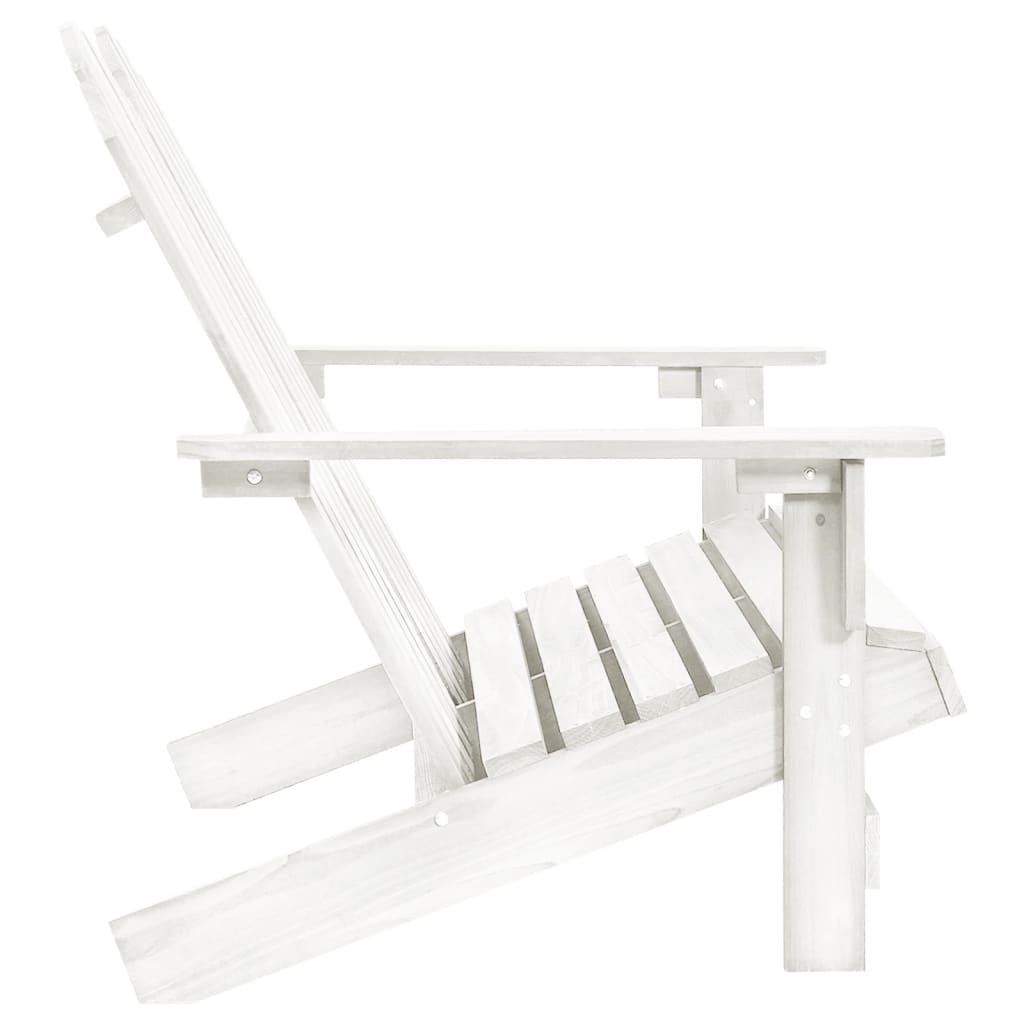 Adirondack hagestol 2-seters heltre gran hvit