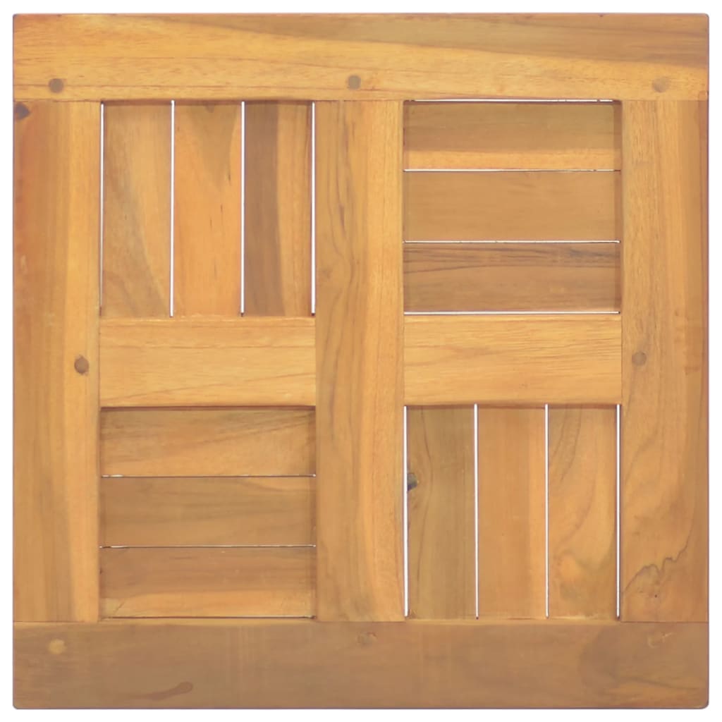 Firkantet bordplate 40x40x2,5 cm heltre teak