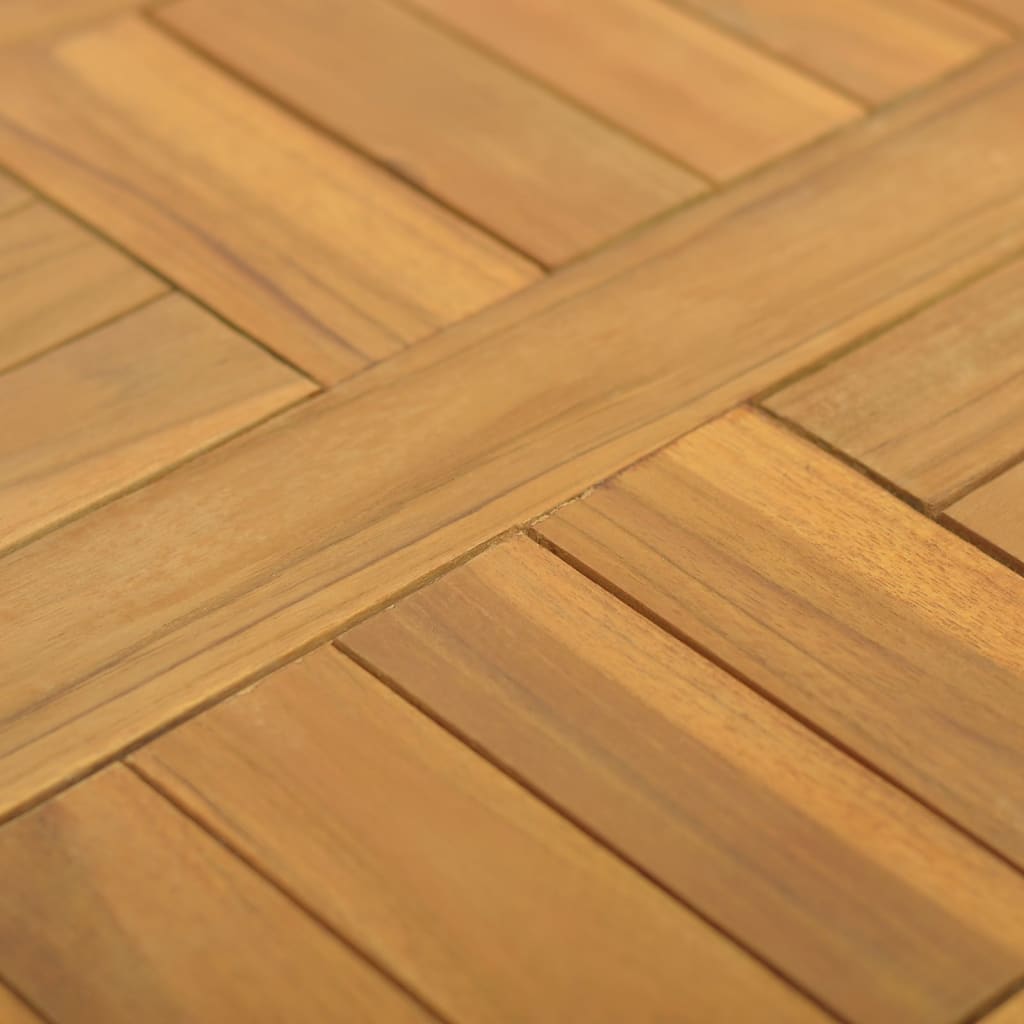 Firkantet bordplate 40x40x2,5 cm heltre teak
