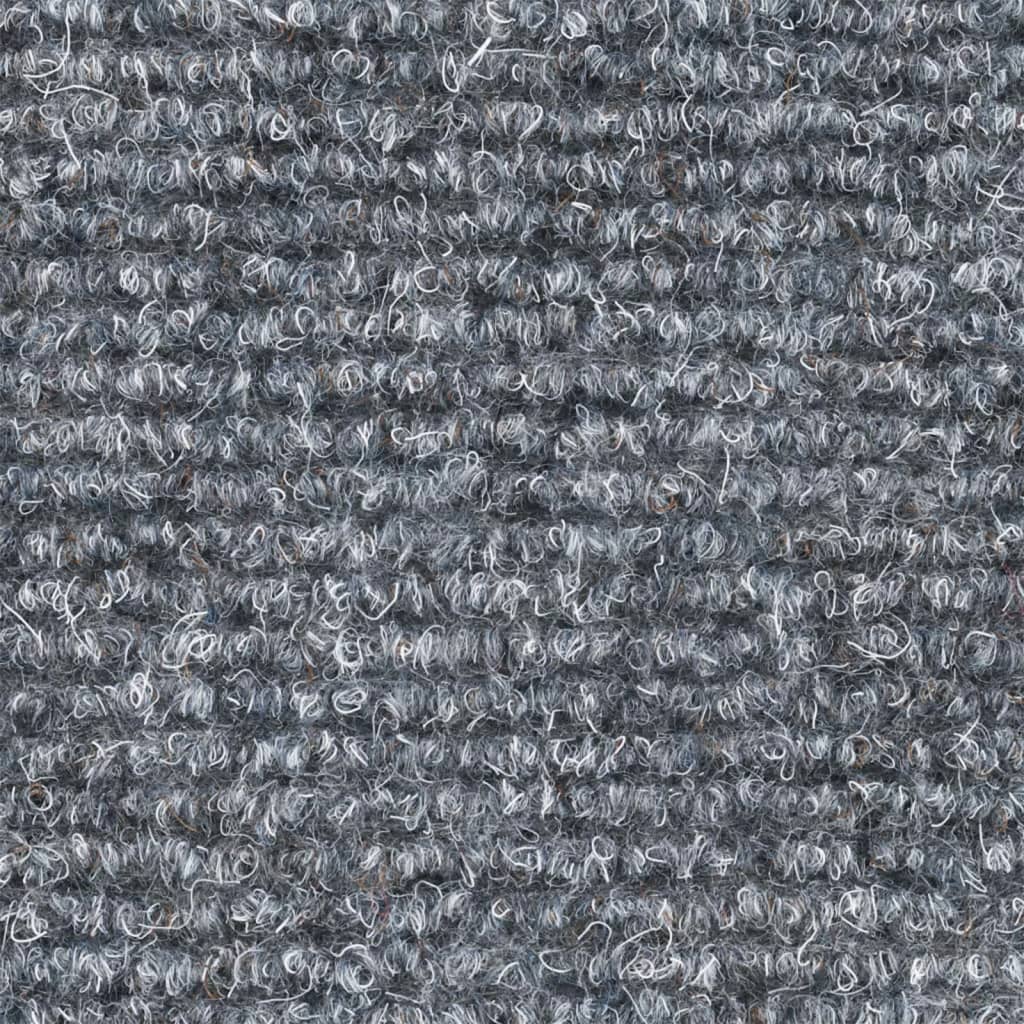 Selvklebende trappematter 10 stk lysegrå 56x17x3 cm nålestempel