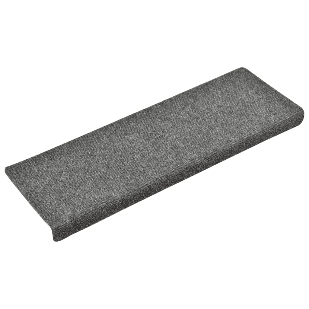 Trappematter selvklebende 5 stk 65x21x4 cm lysegrå rektangulær kant