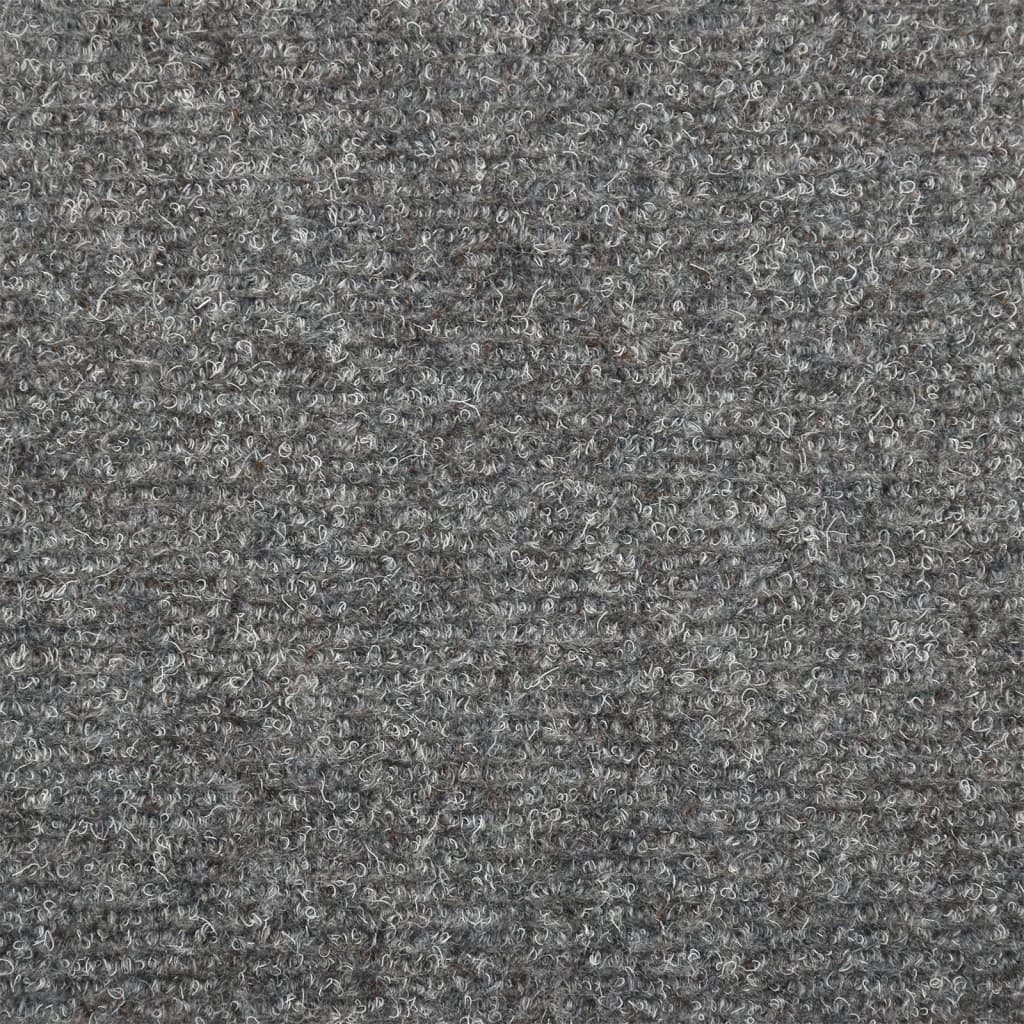Trappematter selvklebende 5 stk 65x21x4 cm lysegrå rektangulær kant
