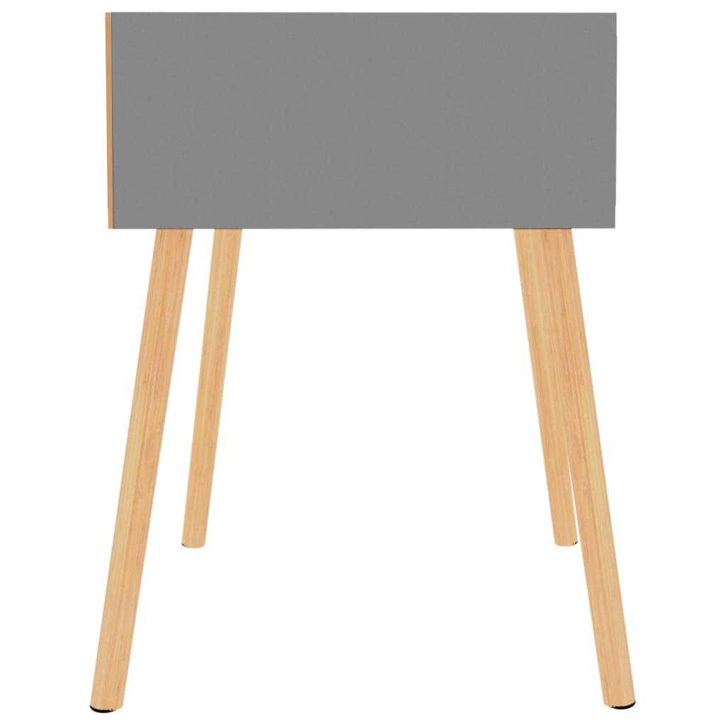 Nattbord 2 stk grå 40x40x56 cm konstruert tre