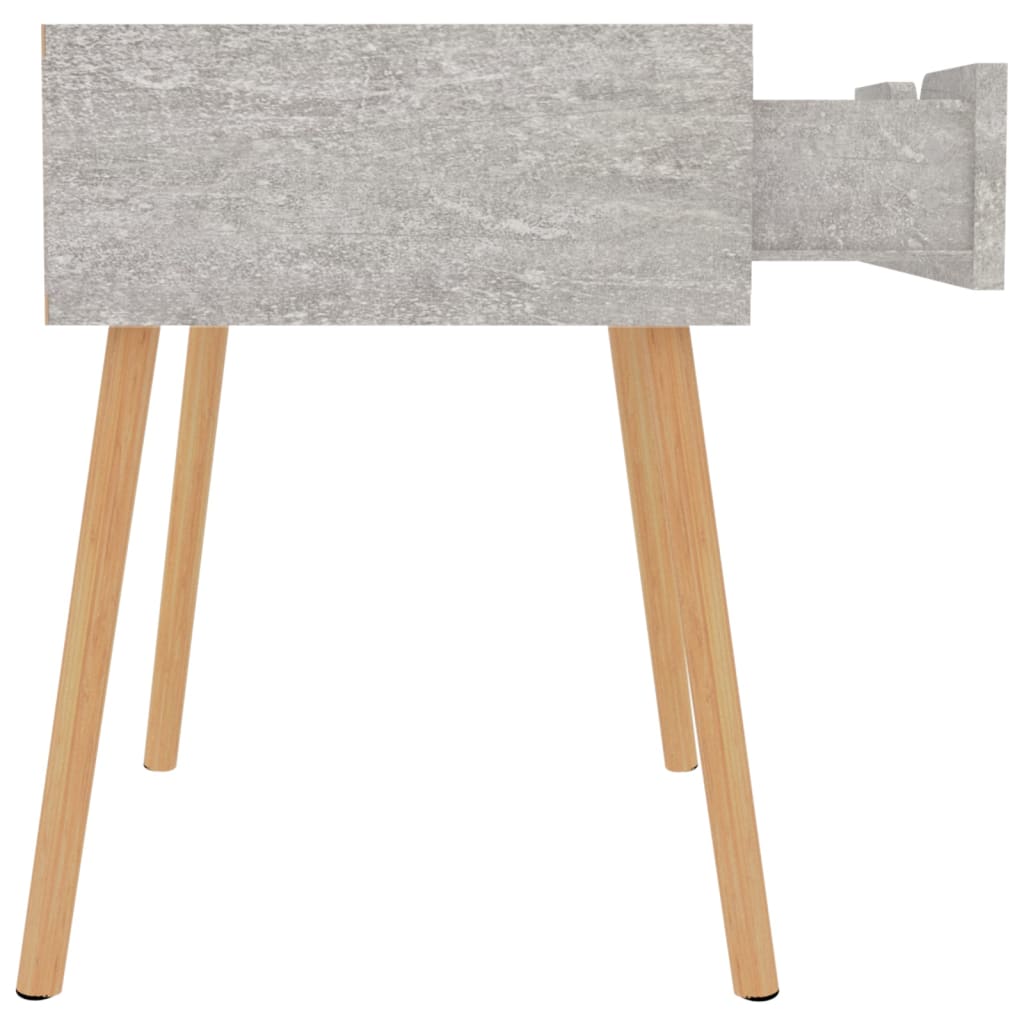 Nattbord betonggrå 40x40x56 cm konstruert tre