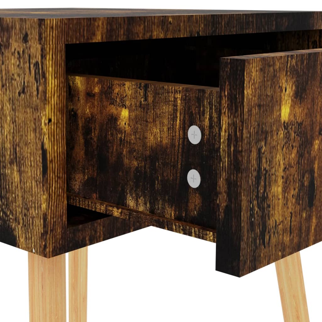 Nattbord røkt eik 40x40x56 cm konstruert tre