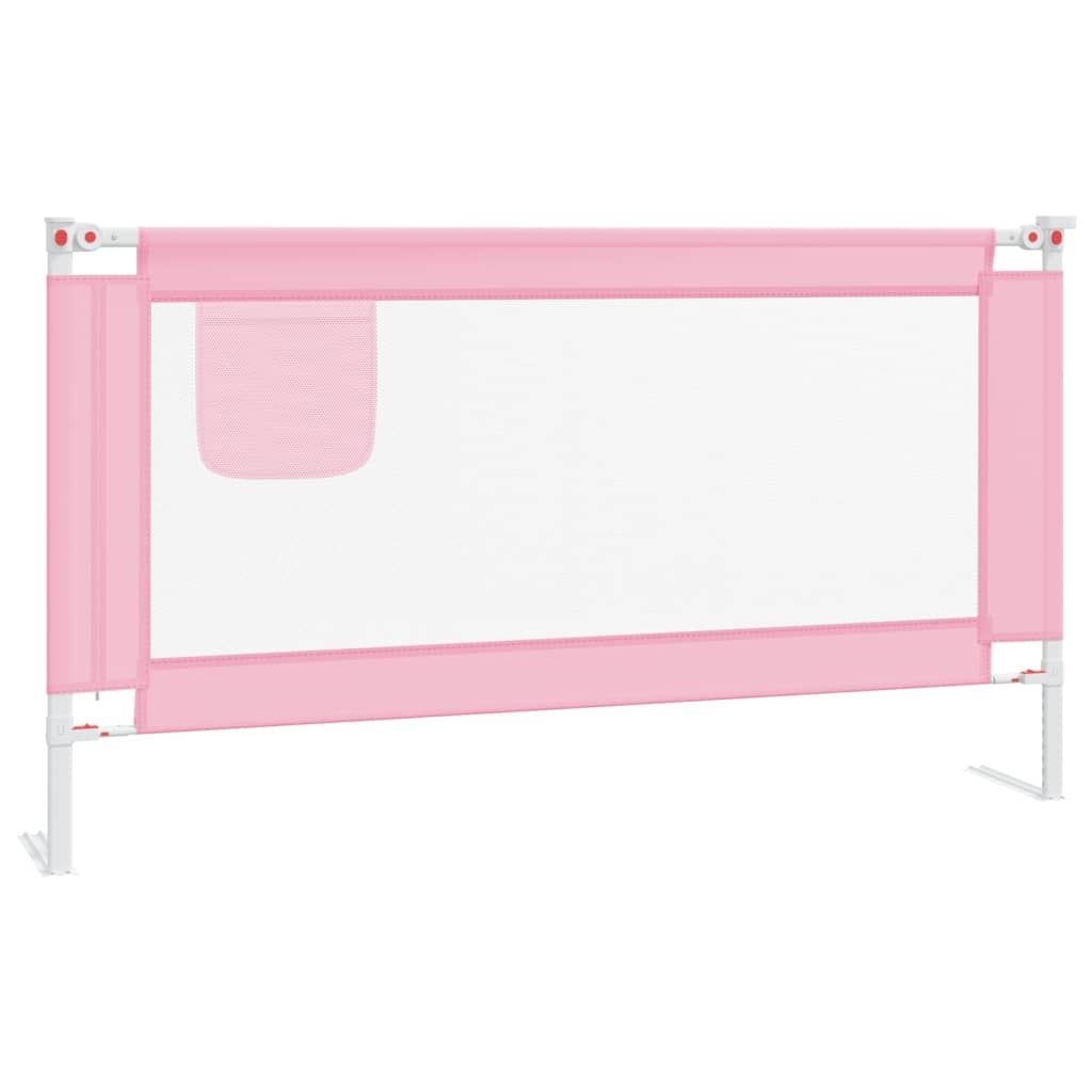 Sengehest småbarn rosa 150x25 cm stoff