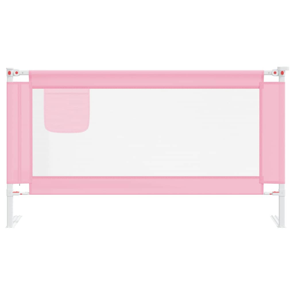 Sengehest småbarn rosa 150x25 cm stoff