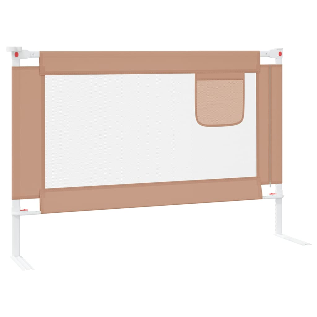 Sengehest småbarn gråbrun 100x25 cm stoff