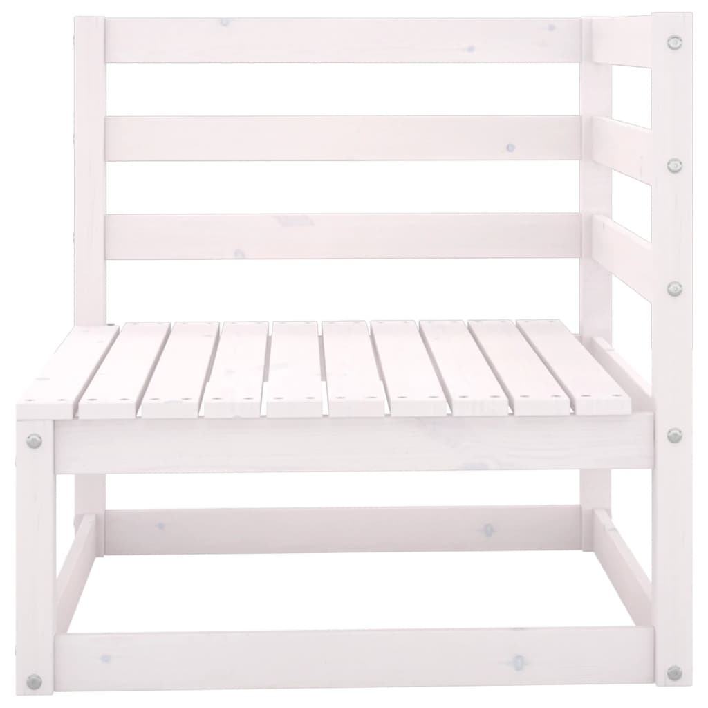 Hagesofagruppe med puter 2 deler hvit heltre furu