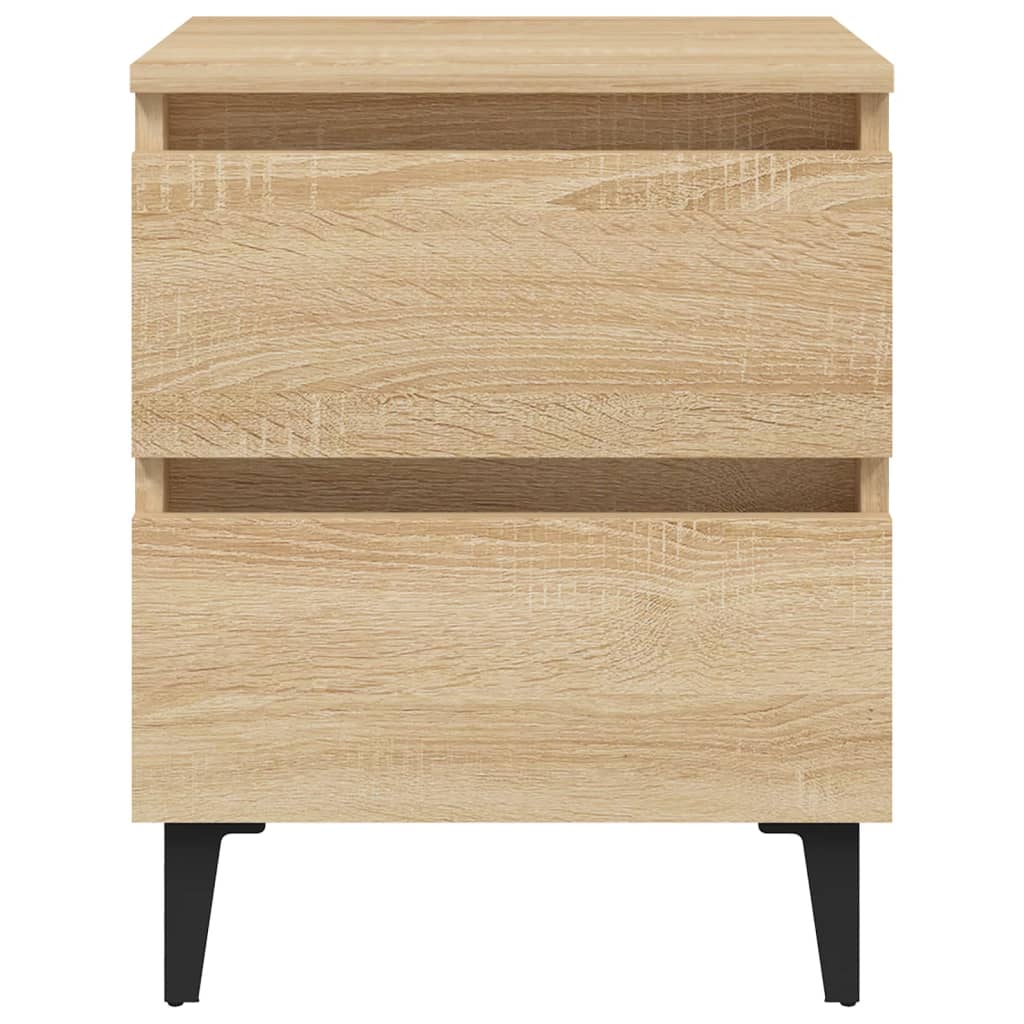 Nattbord 2 stk sonoma eik 40x35x50 cm konstruert tre