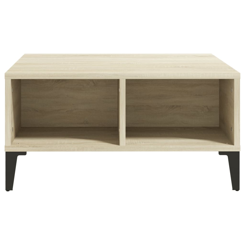 Salongbord sonoma eik 60x60x30 cm konstruert tre