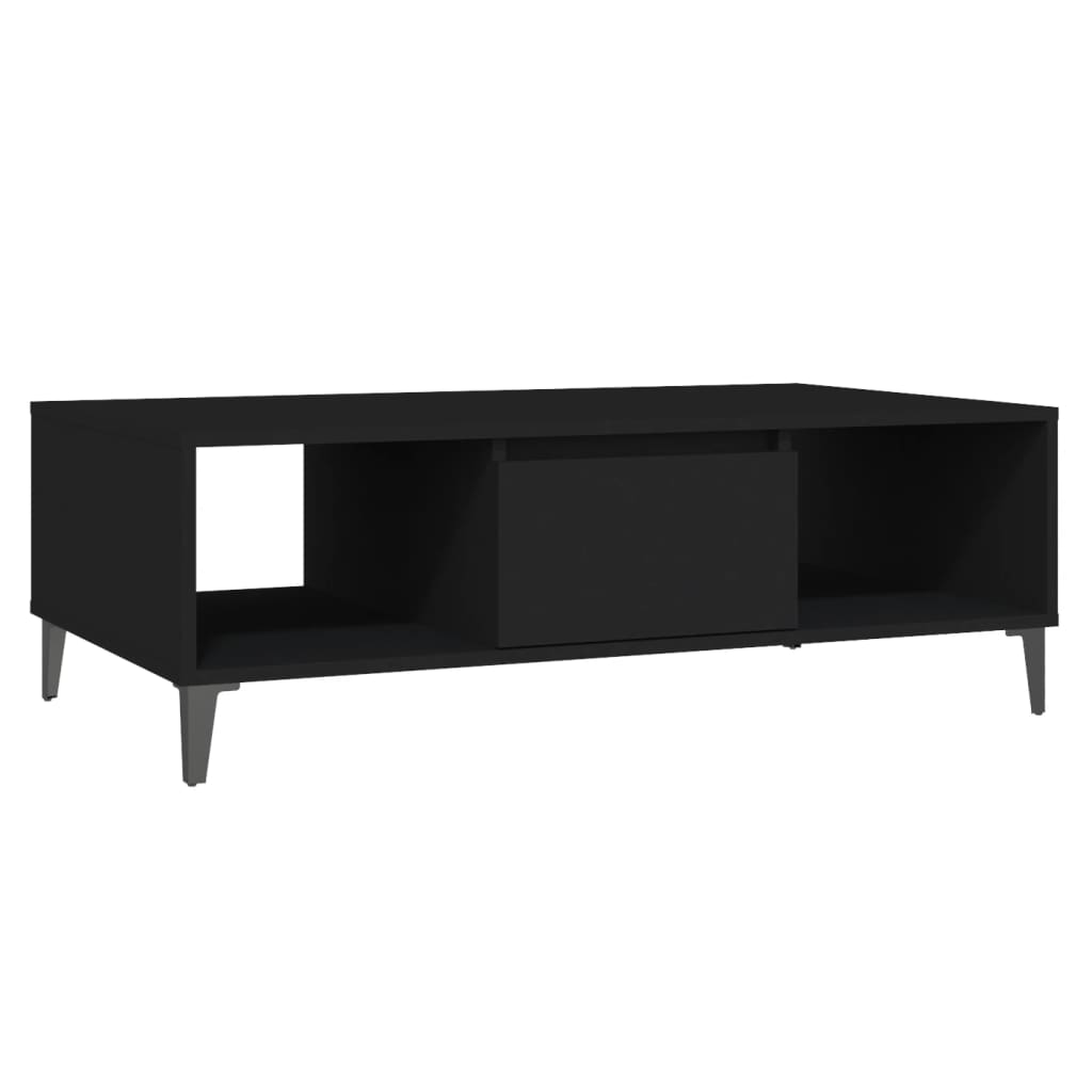 Salongbord svart 103,5x60x35 cm konstruert tre
