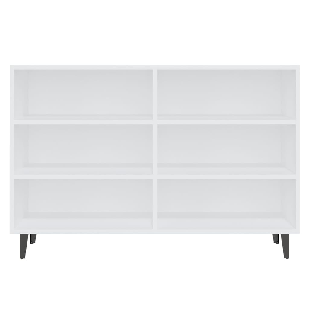Skjenk hvit 103,5x35x70 cm konstruert tre