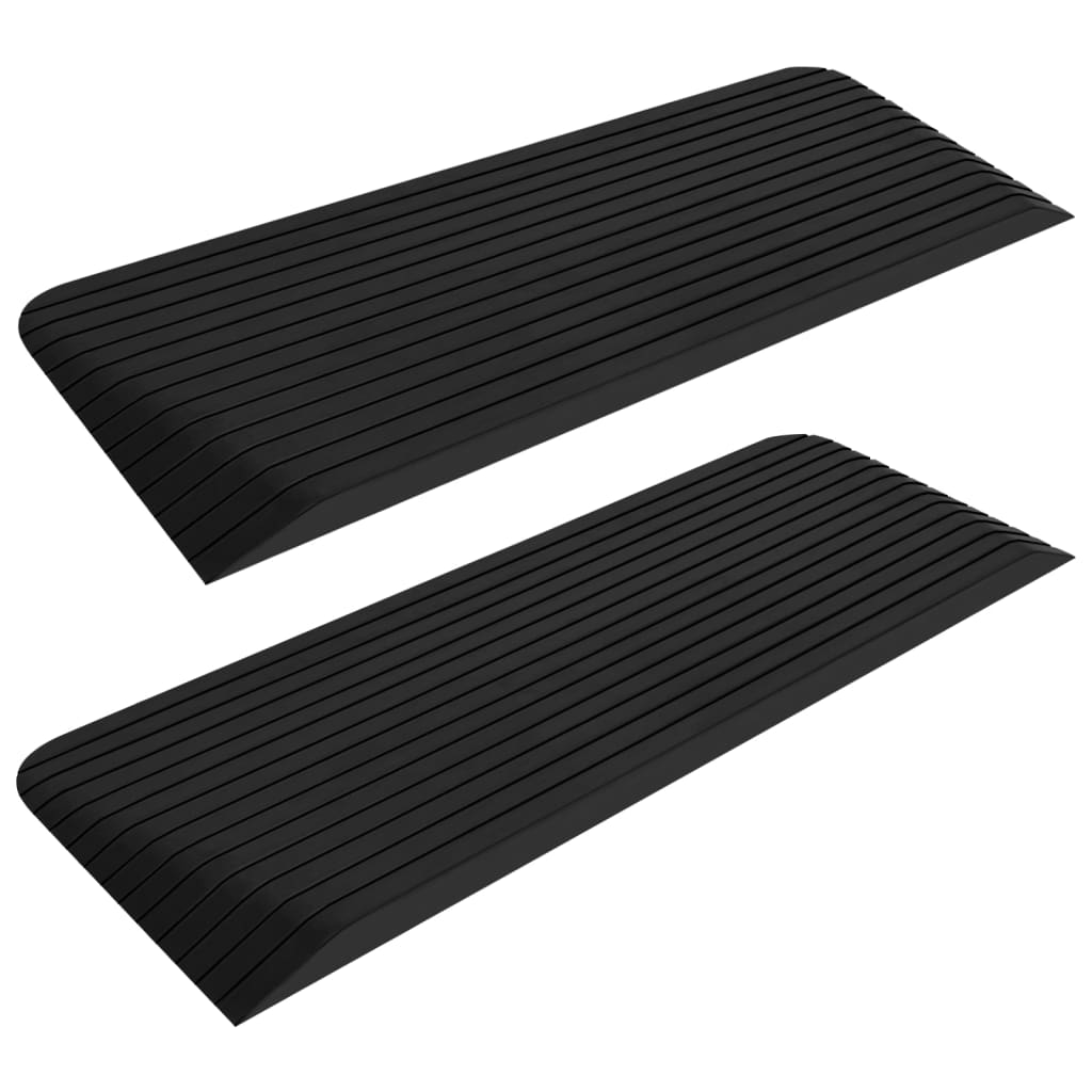 Terskelramper 2 stk 110x41x5 cm gummi